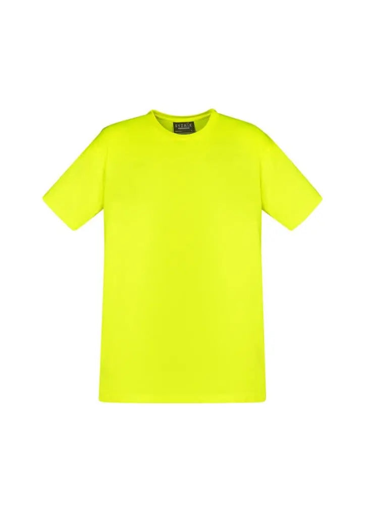 Mens Hi Vis Tee Shirt ZH290 Work Wear Syzmik Yellow XXS 