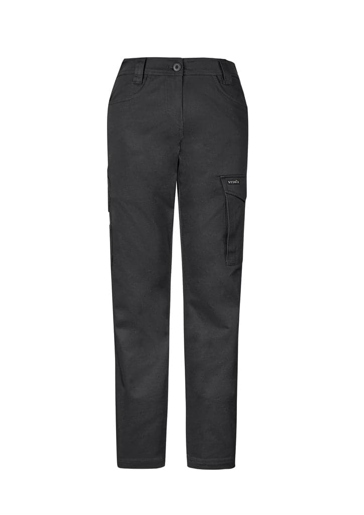 SYZMIK Women’s Essential Cargo Pants ZP730 Work Wear Syzmik Charcoal 4 