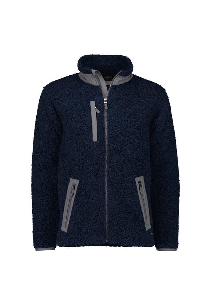 Syzmik Workwear Unisex Streetworx Full Zip Sherpa Fleece ZT285 Work Wear Syzmik Navy XXS 