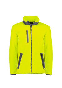 Syzmik Workwear Unisex Streetworx Full Zip Sherpa Fleece ZT285 Work Wear Syzmik Yellow XXS 