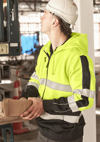 Syzmik Workwear Unisex Full Zip Stretch Taped Hoodie ZT486 