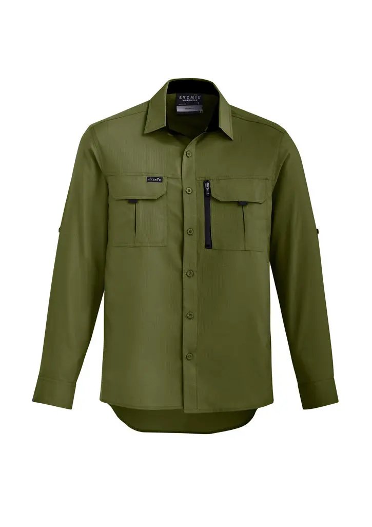 SYZMIK Men's Outdoor Long Sleeve Shirt ZW460  Metro Workwear