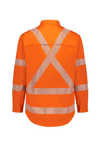 SYZMIK Men's Hi Vis X Back NSW Rail Segmented Tape ZW692