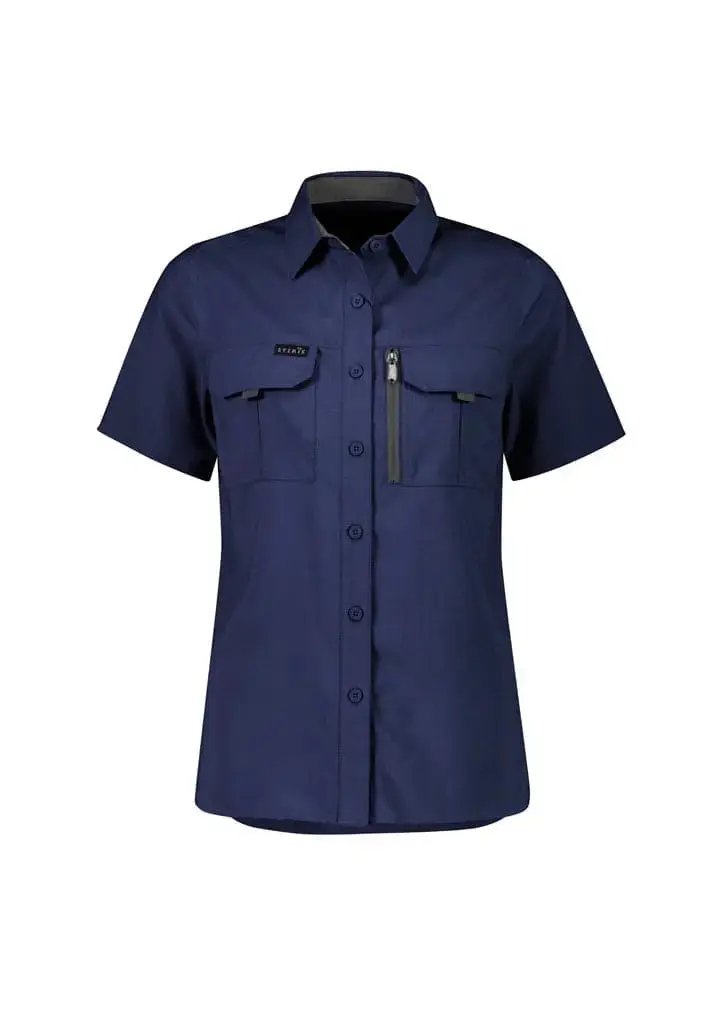 Syzmik Workwear Outdoor Women's Short Sleeve Shirt ZW765 Metro Workwear.