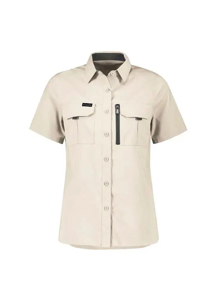 Syzmik Workwear Outdoor Women's Short Sleeve Shirt ZW765 Metro Workwear.