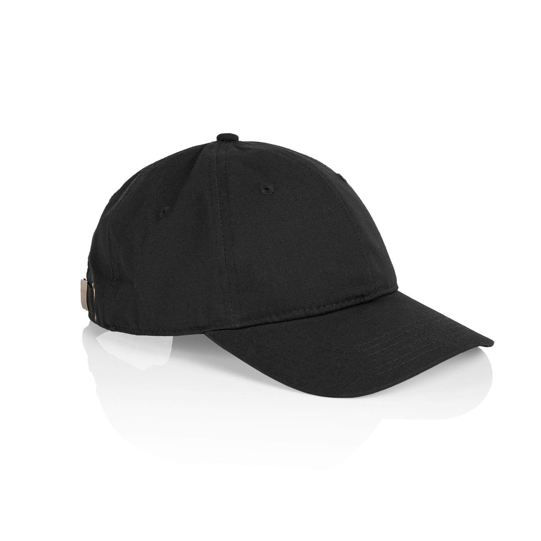 As Colour Davie six panel cap 1111 Active Wear As Colour BLACK OS 