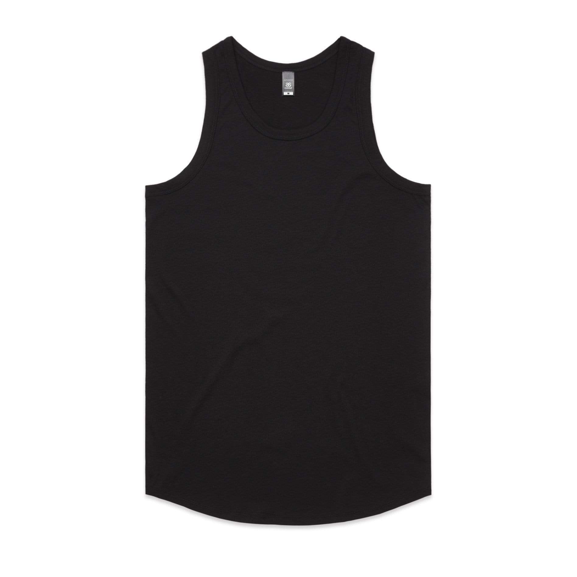 As Colour Men's authentic singlet 5004 Casual Wear As Colour BLACK SML 