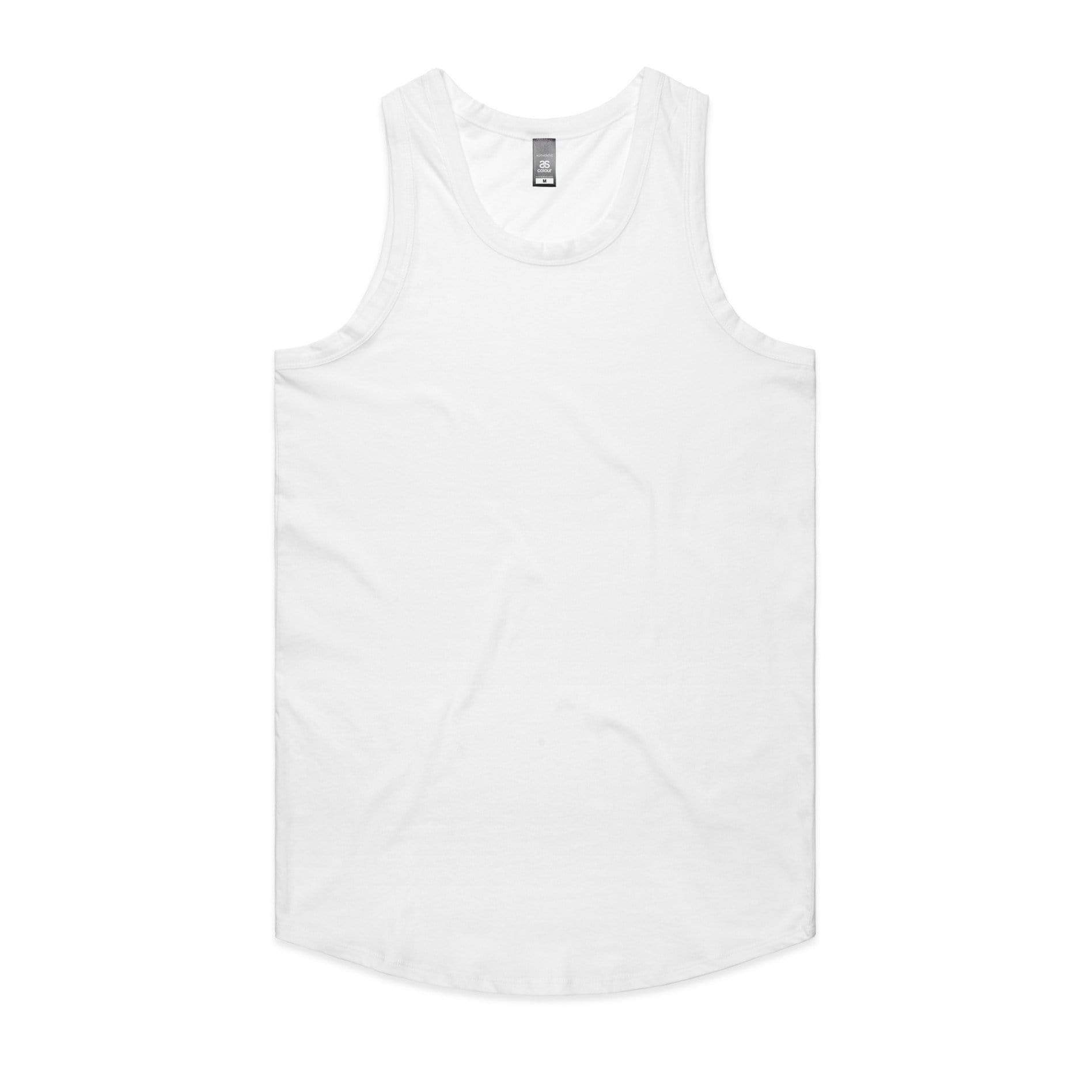 As Colour Men's authentic singlet 5004 Casual Wear As Colour WHITE SML 