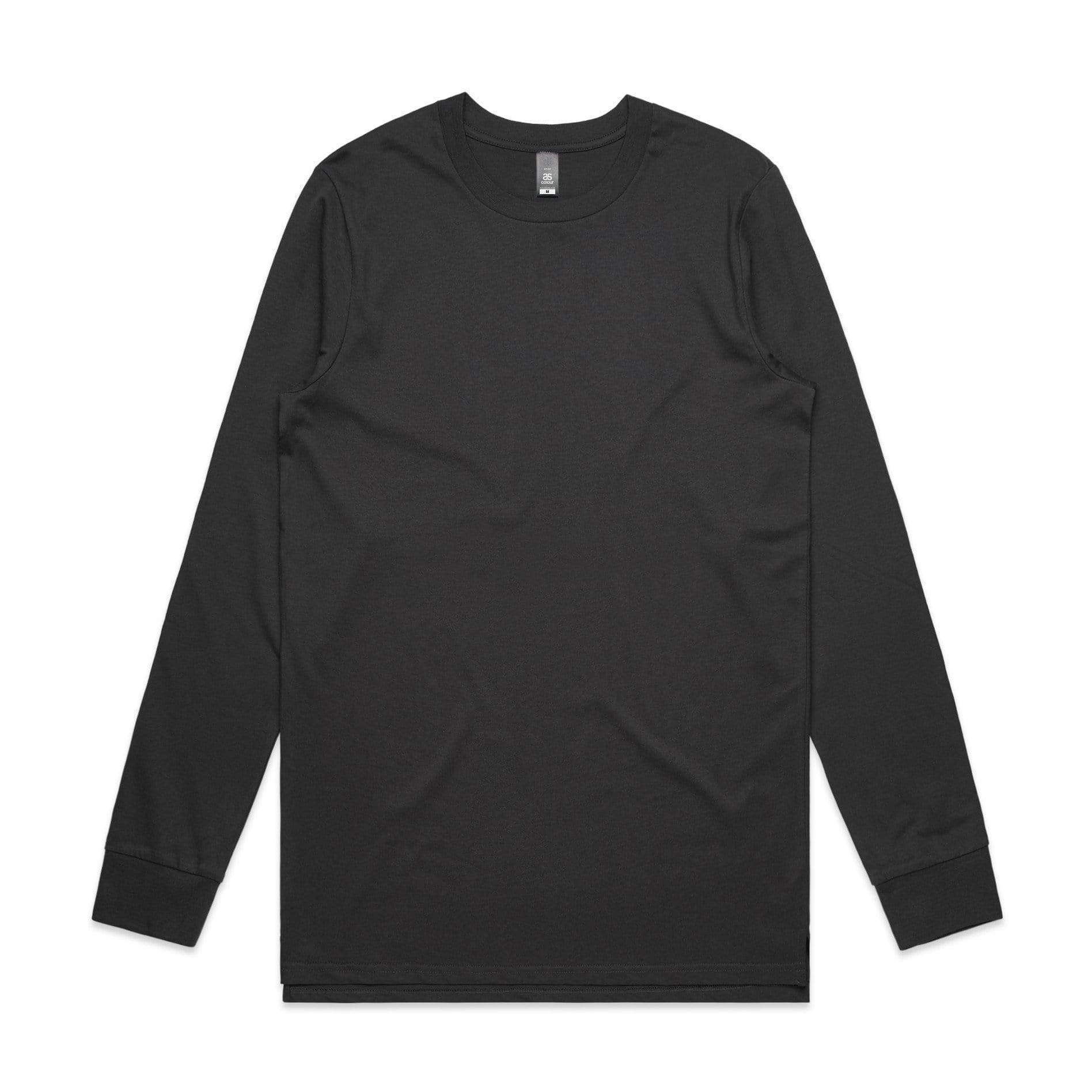 As Colour Men's base L/S tee 5029 Casual Wear As Colour COAL SML 