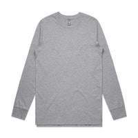 As Colour Men's base L/S tee 5029 Casual Wear As Colour GREY MARLE SML 