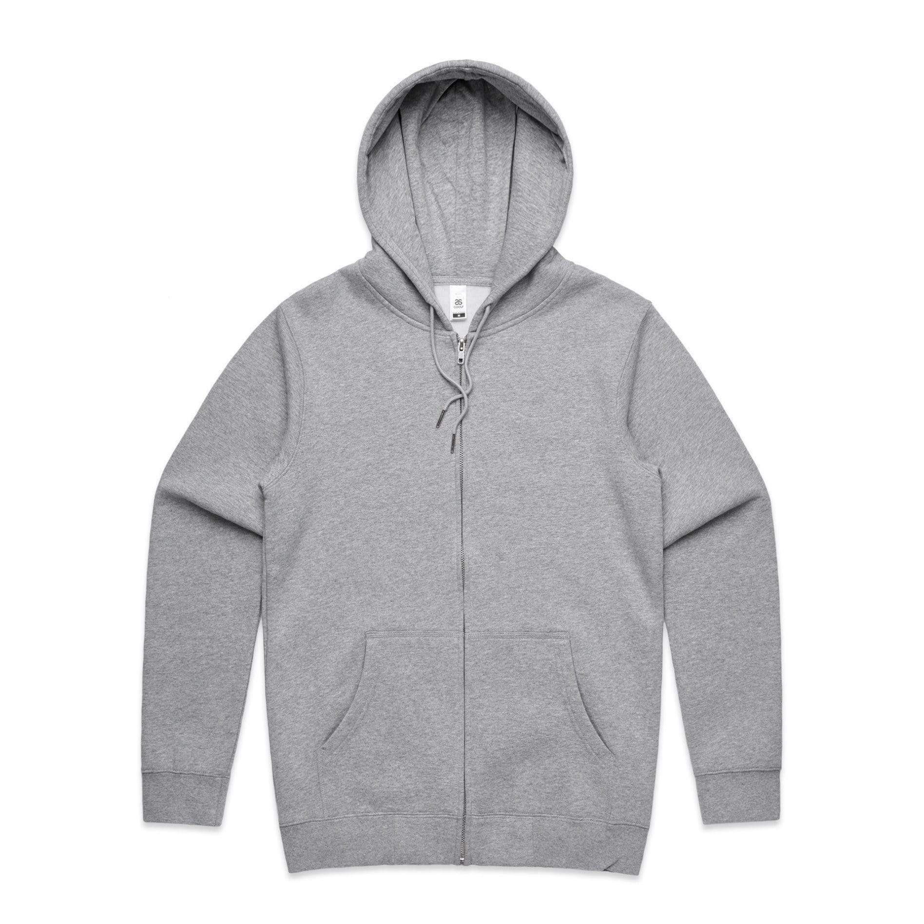 As Colour Men's index zip hoodie 5204 Casual Wear As Colour GREY MARLE XXS 