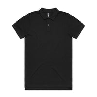 As Colour Men's pique polo 5411 Casual Wear As Colour BLACK SML 