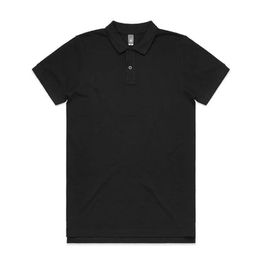 As Colour Men's pique polo 5411 Casual Wear As Colour BLACK SML 