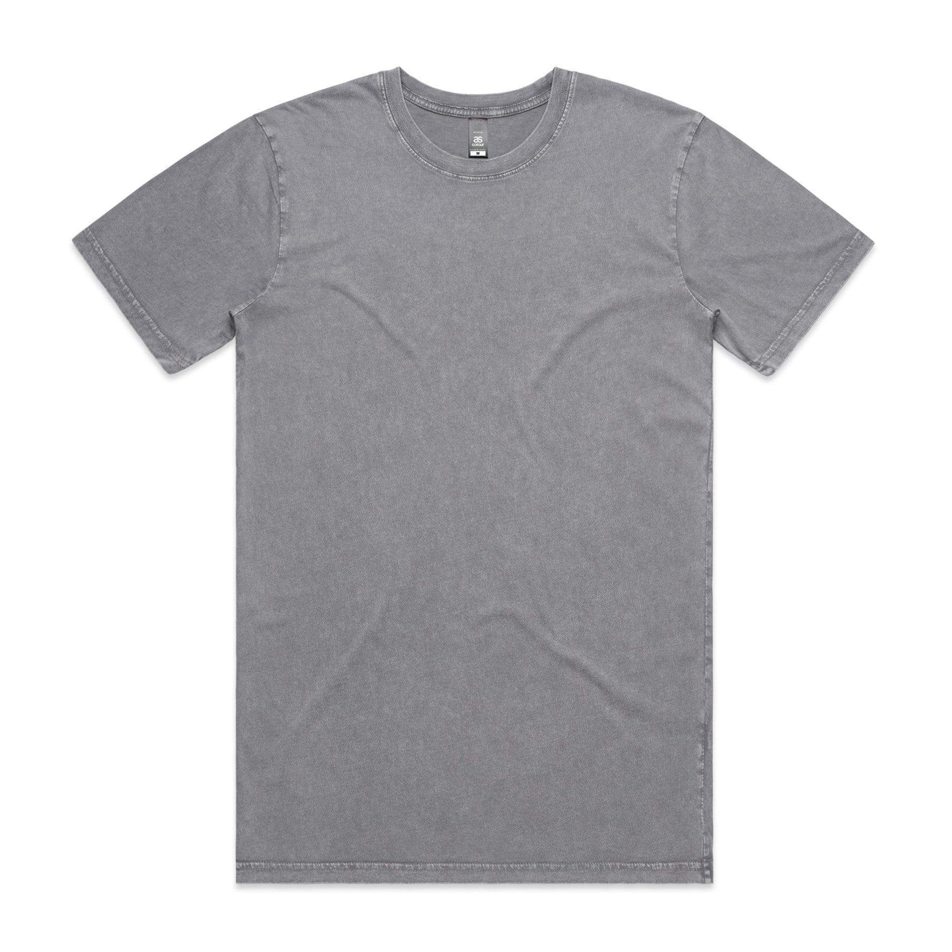 As Colour Men's stone wash staple tee 5040 Casual Wear As Colour ASH STONE SML 