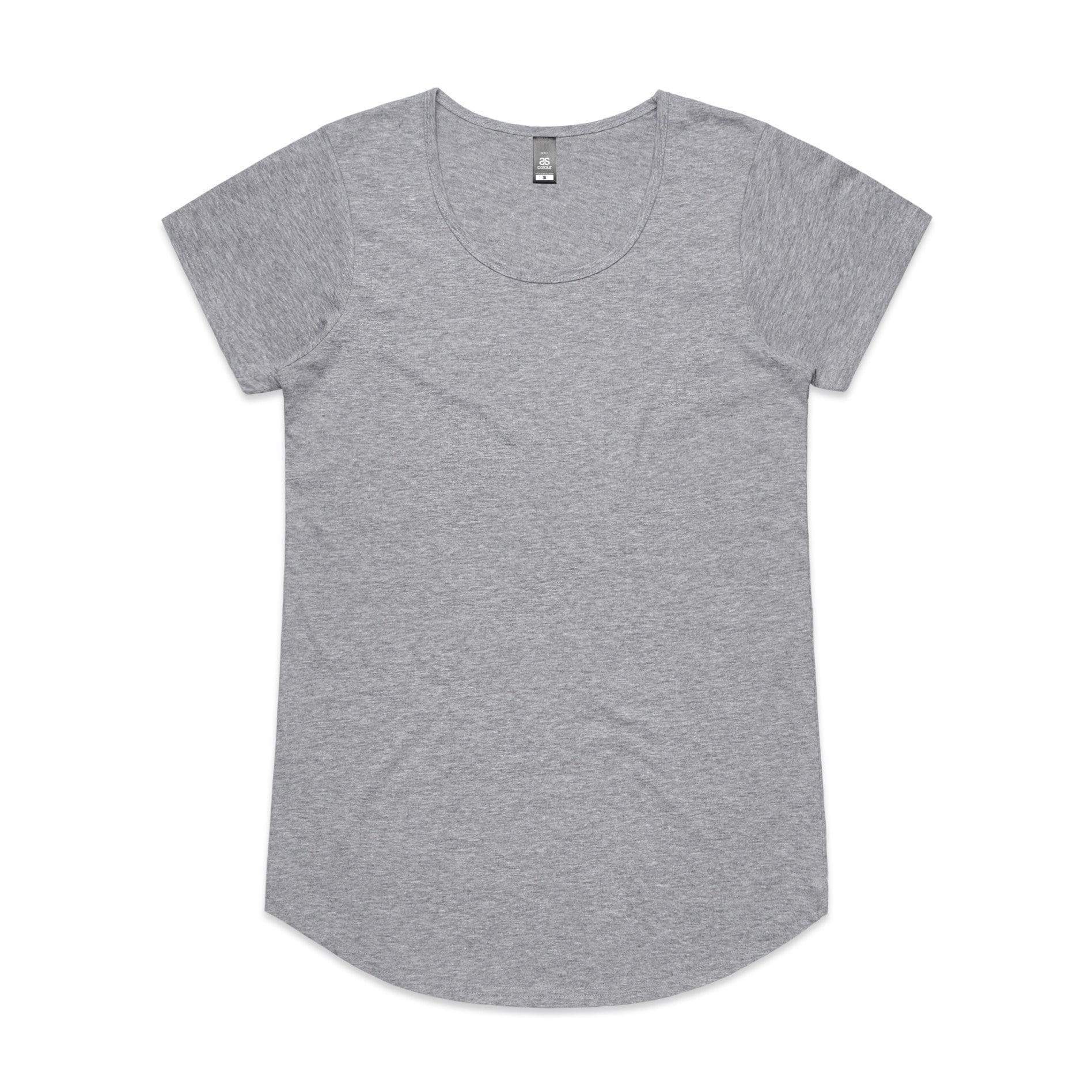 As Colour Women's mali tee 4008 Casual Wear As Colour GREY MARLE XSM 