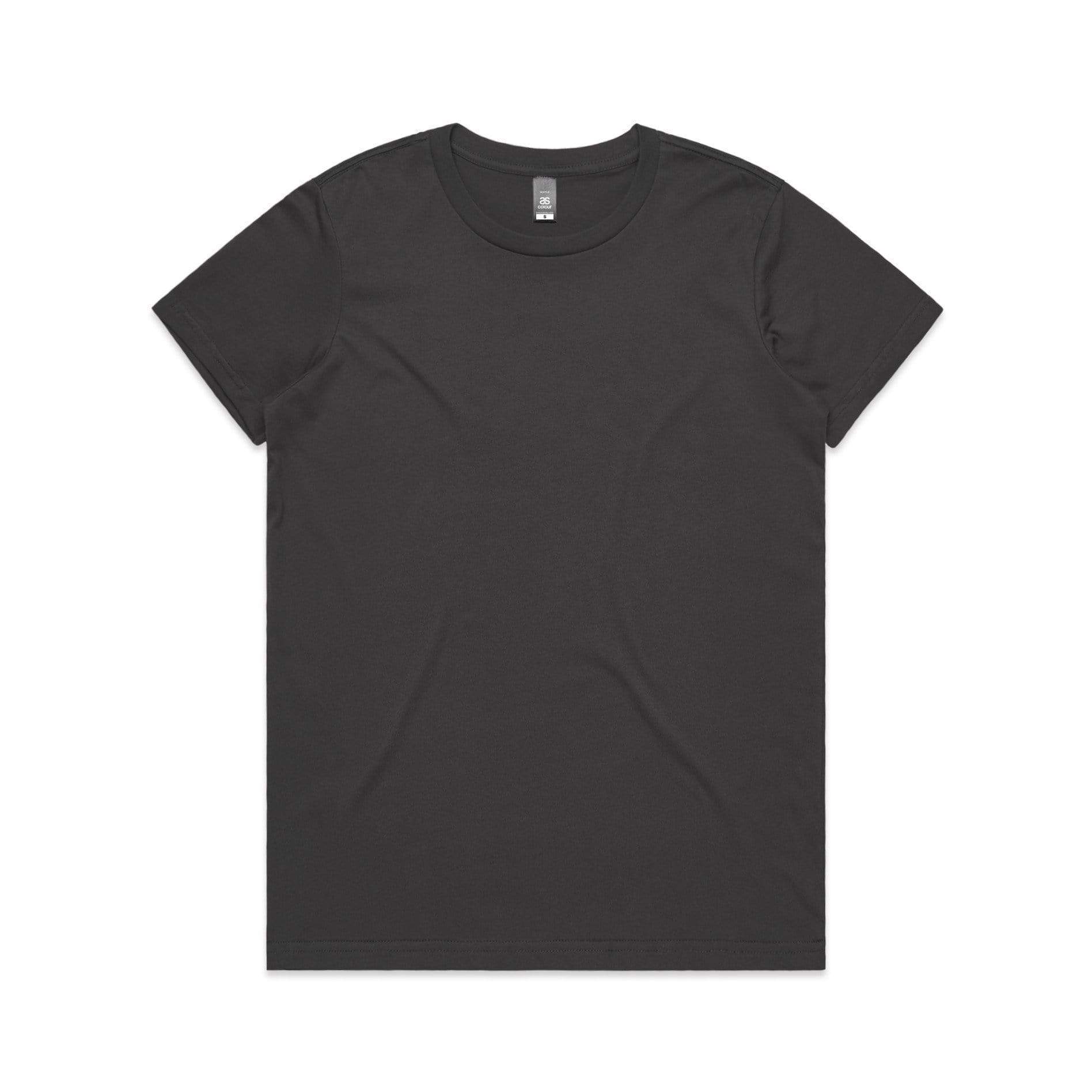 As Colour Women's maple tee 4001 Casual Wear As Colour CHARCOAL XSM 