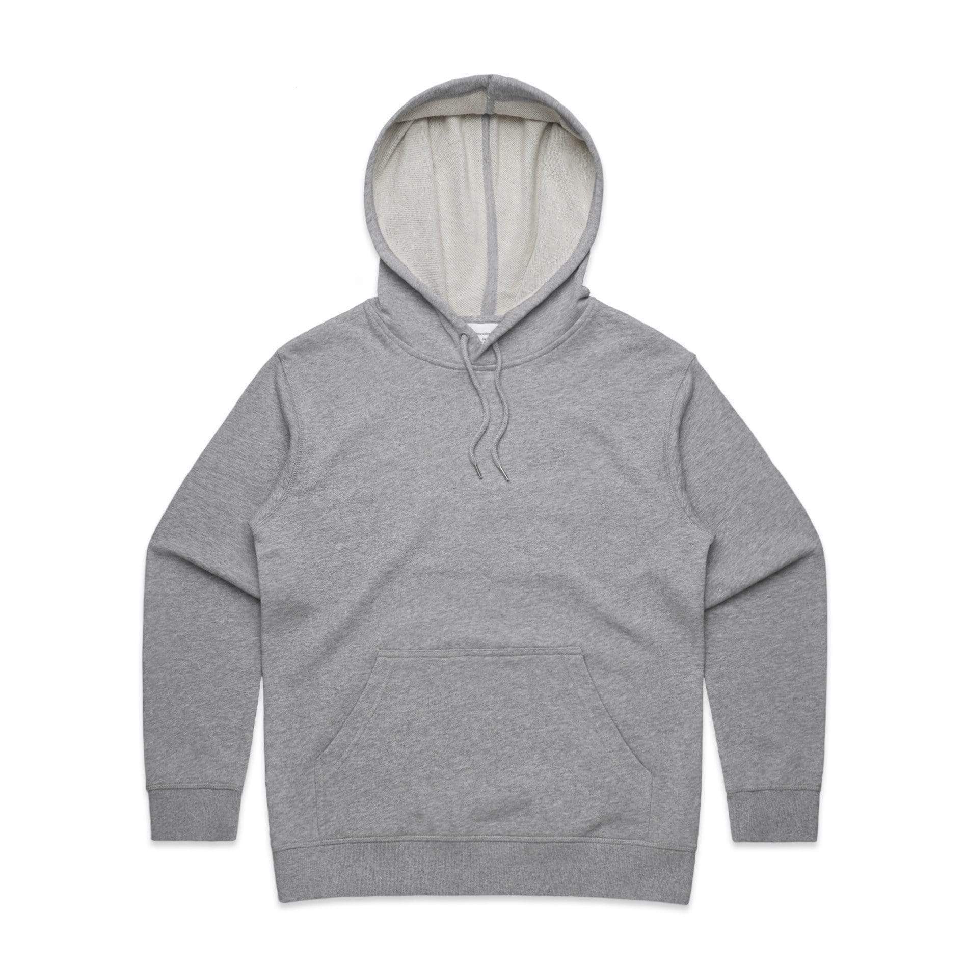 As Colour Women's premium hoodie 4120 Casual Wear As Colour GREY MARLE XSM 