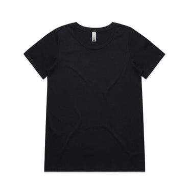 As Colour Women's shallow scoop tee 4011 Casual Wear As Colour BLACK XSM 