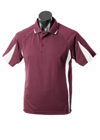 Aussie Pacific Eureka Kids Polo Shirt 3304 Casual Wear Aussie Pacific Maroon/White/Ashe 6 