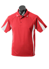 Aussie Pacific Eureka Kids Polo Shirt 3304 Casual Wear Aussie Pacific Red/White/Ashe 6 