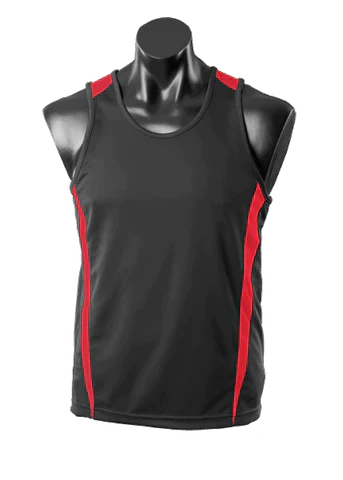 Aussie Pacific Eureka Kids Singlet 3104 Casual Wear Aussie Pacific Black/Red 6 