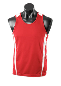 Aussie Pacific Eureka Kids Singlet 3104 Casual Wear Aussie Pacific Red/White 6 