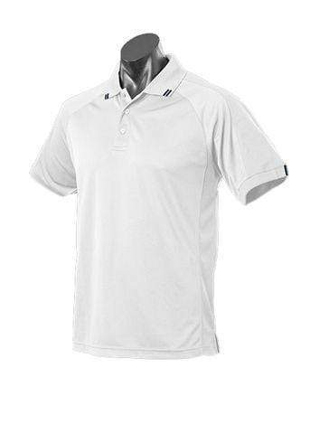 Aussie Pacific Flinders Men's Polo Shirt 1308 Casual Wear Aussie Pacific White/Black S 