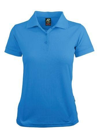 Aussie Pacific Ladies Lachlan Polo Shirt 2314 Casual Wear Aussie Pacific Cyan 6 