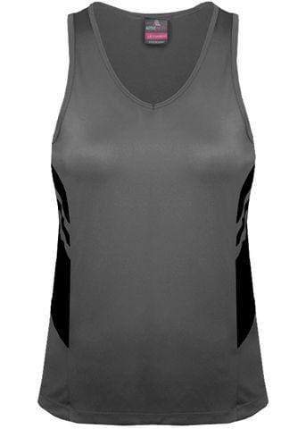 Aussie Pacific Ladies Tasman Singlet 2111 Casual Wear Aussie Pacific Ashe/Black 4 