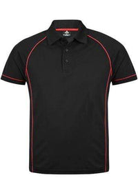 Aussie Pacific Men's Endeavour Work Polo Shirt 1310 Casual Wear Aussie Pacific Black/Red S 