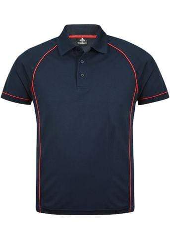 Aussie Pacific Men's Endeavour Work Polo Shirt 1310 Casual Wear Aussie Pacific Navy/Red S 