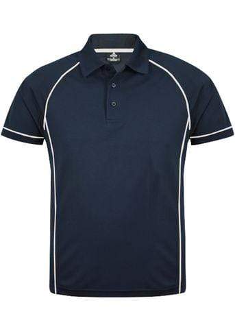 Aussie Pacific Men's Endeavour Work Polo Shirt 1310 Casual Wear Aussie Pacific Navy/White S 