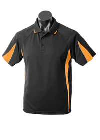 Aussie Pacific Men's Eureka Polo Shirt 1304 Casual Wear Aussie Pacific Black/Gold/Ashe S 