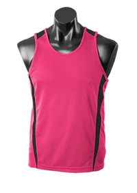 Aussie Pacific Men's Eureka Singlet 1104 Casual Wear Aussie Pacific HotPink/Black S 