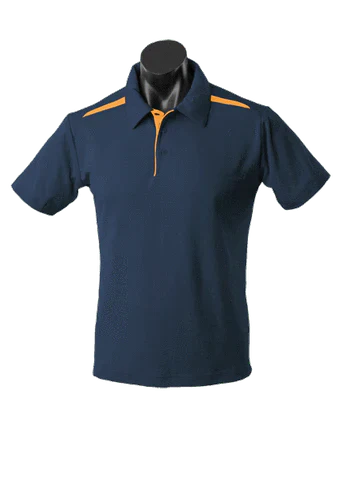 Aussie Pacific Men's Paterson Corporate Polo Shirt 1305 Casual Wear Aussie Pacific Navy/Gold S 