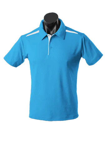 Aussie Pacific Men's Paterson Corporate Polo Shirt 1305 Casual Wear Aussie Pacific Pacific Blue/White S 