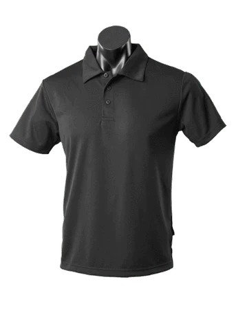 Aussie Pacific Men's Botany Corporate Polo Shirt 1307 Casual Wear Aussie Pacific Black S 