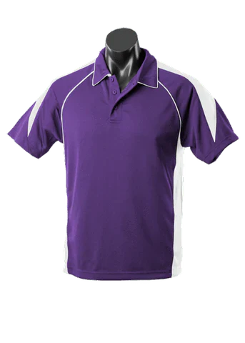 Aussie Pacific Premier Kids Polo Shirt 3301 Casual Wear Aussie Pacific Purple/White 6 