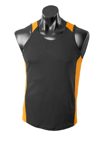 Aussie Pacific Premier Singlet 1101 Casual Wear Aussie Pacific Black/Gold S 