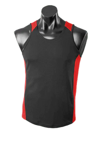 Aussie Pacific Premier Singlet 1101 Casual Wear Aussie Pacific Black/Red S 