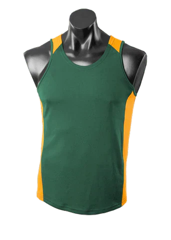 Aussie Pacific Premier Singlet 1101 Casual Wear Aussie Pacific Bottle/Gold S 