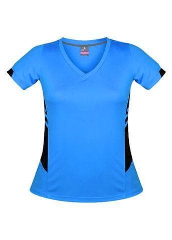 Aussie Pacific Tasman Ladies Tees 2211 Casual Wear Aussie Pacific Cyan/Black 8 