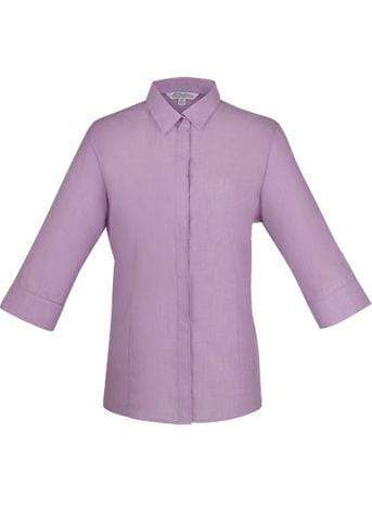 Aussie Pacific Ladies 3/4 Sleeve Shirt 2902T Corporate Wear Aussie Pacific Mauve 4 