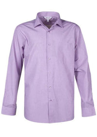 Aussie Pacific Grange Men's Long Sleeve Shirt 1902l Corporate Wear Aussie Pacific Mauve XXS 