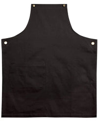 Australian Industrial Wear Hospitality & Chefwear Charcoal BRUNSWICK bib apron m3200