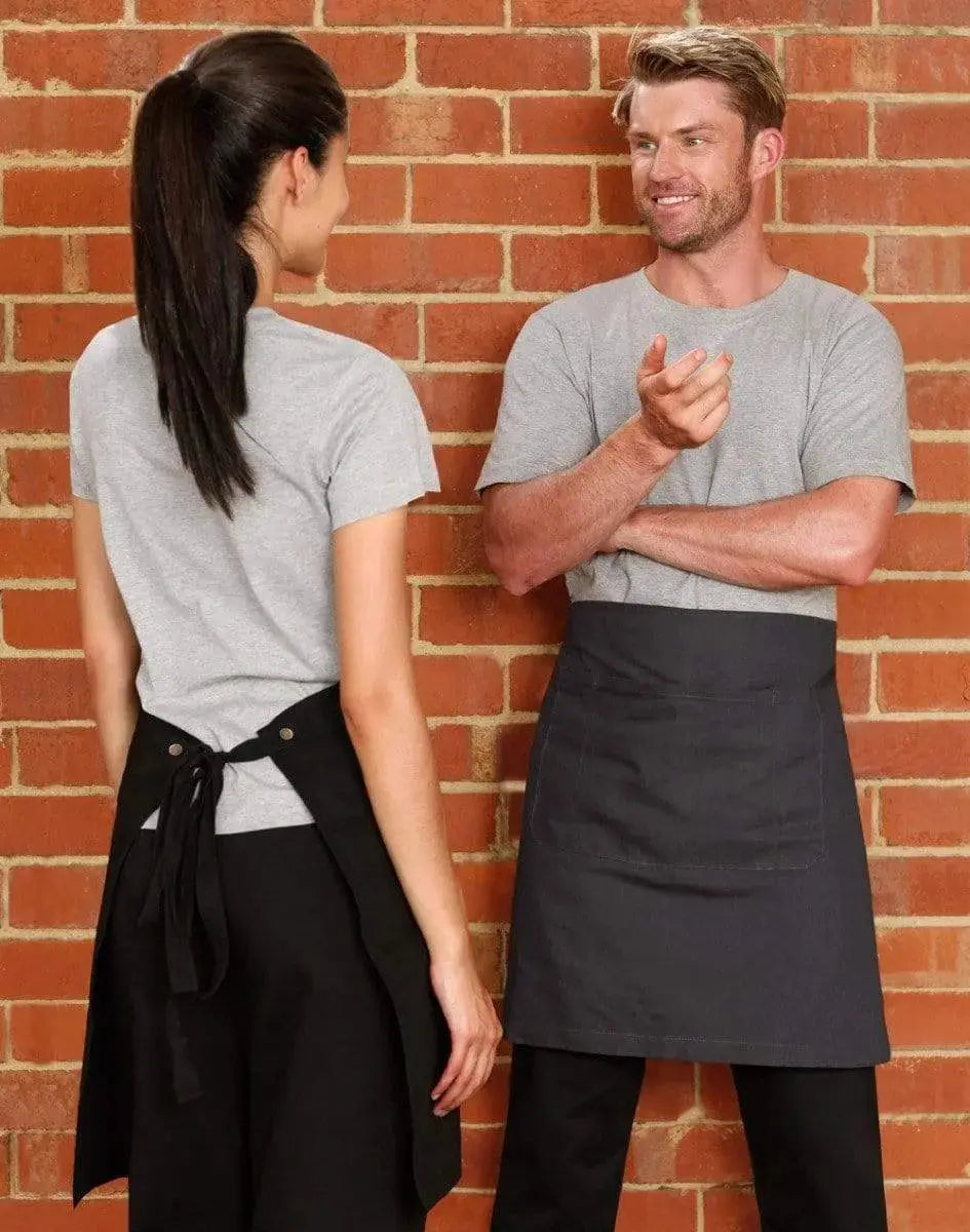 Australian Industrial Wear Hospitality & Chefwear FITZROY HALF WAIST APRON M3100