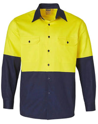 Cotton Drill Safety Shirt SW54 Metro Workwear.