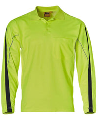 Hi-vis Legend Long Sleeve Polo Men's SW33A Metro Workwear.