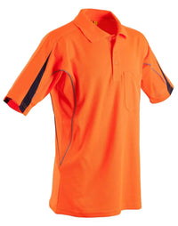 Hi-vis Legend Short Sleeve Polo Mens' SW25A Metro Workwear.