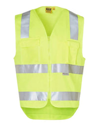 Hi-vis Safety Vest With Id Pocket & 3m Tape SW42 Work Wear Australian Industrial Wear 2XS Yellow 